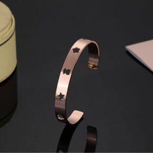 Tous Rose Gold Bracelet with Star and Bear Cutouts
